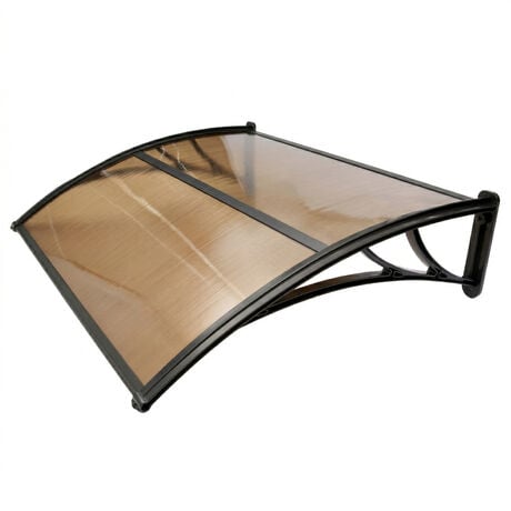 Alero Ultra Policarbonato Curvo Bronce 0,7x1,2mts image number null