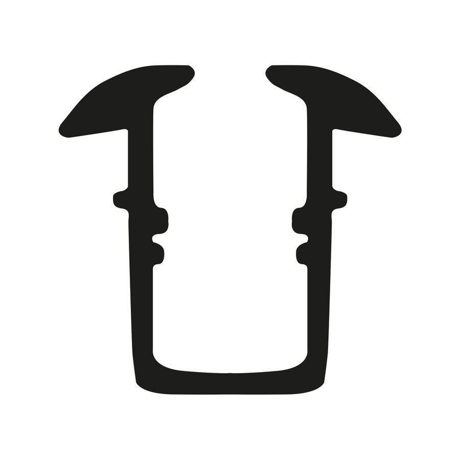 Burlete U 117 Negro 100mts image number null