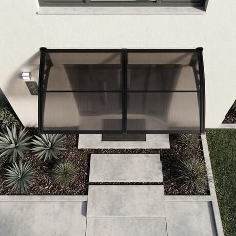 Alero Ultra Policarbonato Curvo Bronce 1,0x1,2mts image number null
