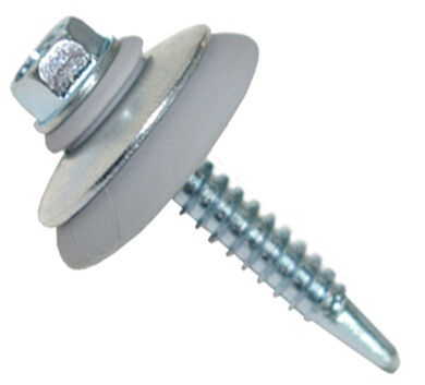 Tornillo Autoperforante 1 1/2' con Golilla Gris 25 un