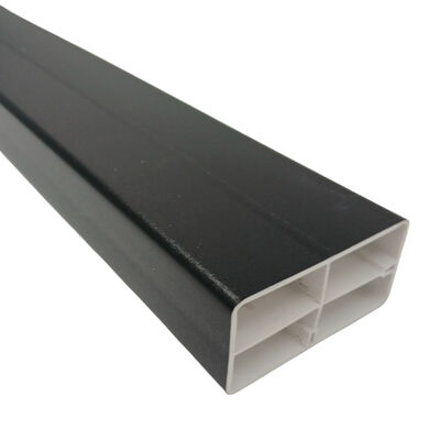 Perfil Tubular Mediterraneo Coex 70x35 Negro Mate 3mts