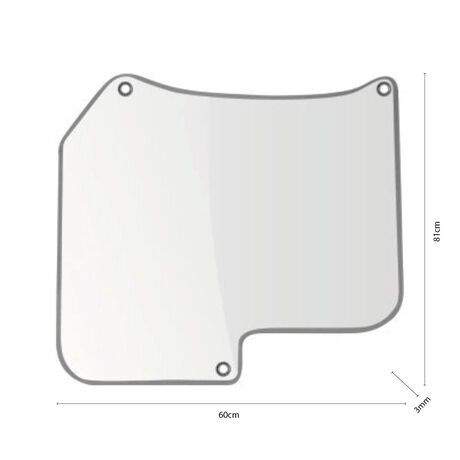 Escudo Asiento Bus 81x60cm 1mm Transparente 5 un image number null