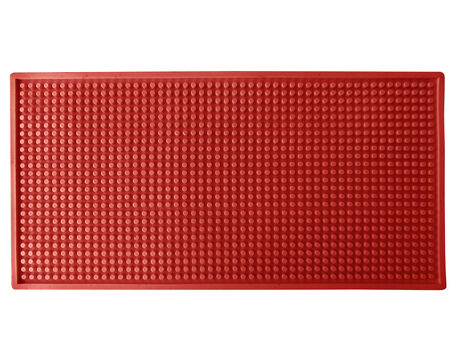 Barmat de PVC 42x22cm Antideslizante Rojo image number null