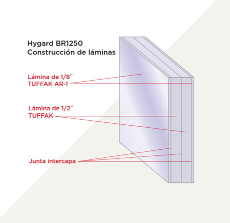 Policarbonato de Seguridad 33mm Antibala BR1250 Nivel 3 image number null