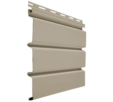 Panel Alero Solido Siding PVC Café Claro 0,3x3,66mts