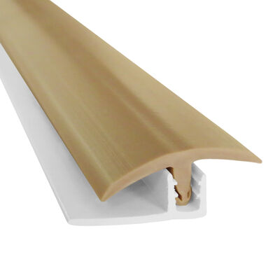 Cubrejunta Doble Superior 40x8mm 1mt Beige 10 un