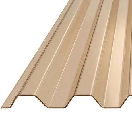 Policarbonato Corrugado Greca 0,7mm Bronce 0,81x3,66mts image number null