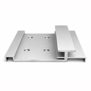 Anclaje Snapwall 90x100mm Aluminio Anonizado