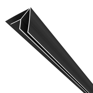 Perfil Esquinero Volcanita / Panel Imagina 10mm Negro 2,5mts