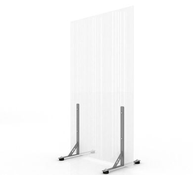 Biombo Premium 1,05x2,0mts Con Topes Transparente