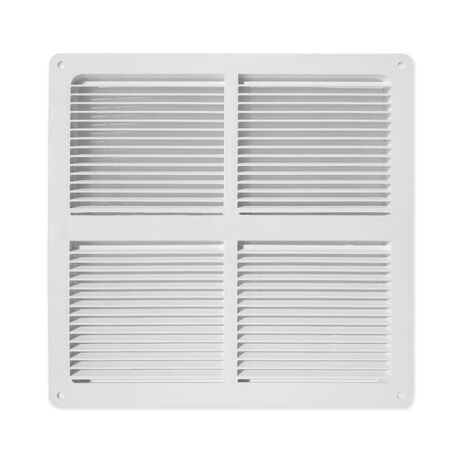 Celosía Ventilación 30x30cm c/Pestaña Blanco image number null