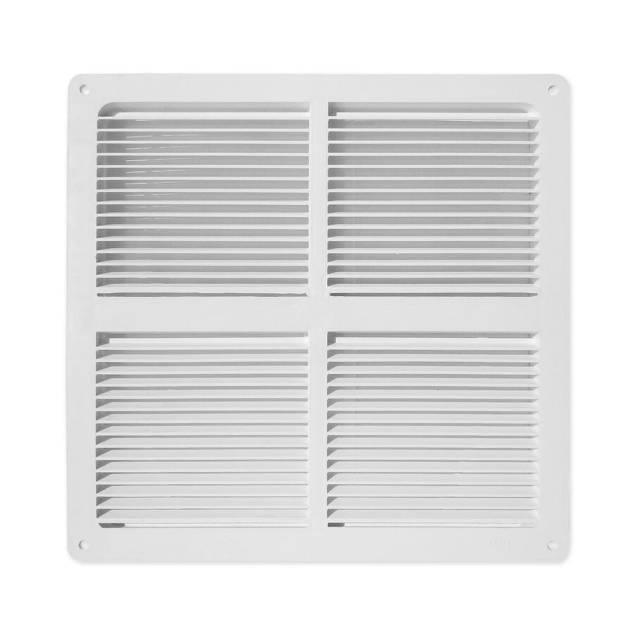 Celosía Ventilación 30x30cm c/Pestaña Blanco image number null