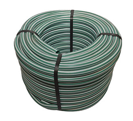 Manguera de Riego 1" Estriada Verde con Blanco 50mts image number null