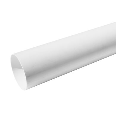 Tubo Bajada para Canaleta Agua Lluvia 80mm Blanco 3mts