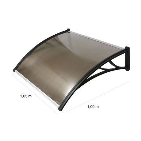 Alero Policarbonato Curvo Bronce 1,0x1,05mts image number null