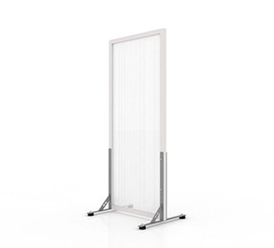 Biombo Premium 0,7x2,0mts Con Topes y Marco Transparente