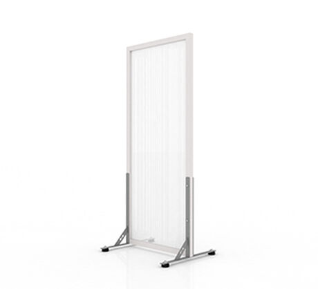Biombo Premium 0,7x2,0mts Con Topes y Marco Transparente image number null
