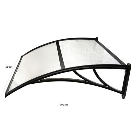 Alero Ultra Policarbonato Curvo Transparente 1,0x1,2mts image number null