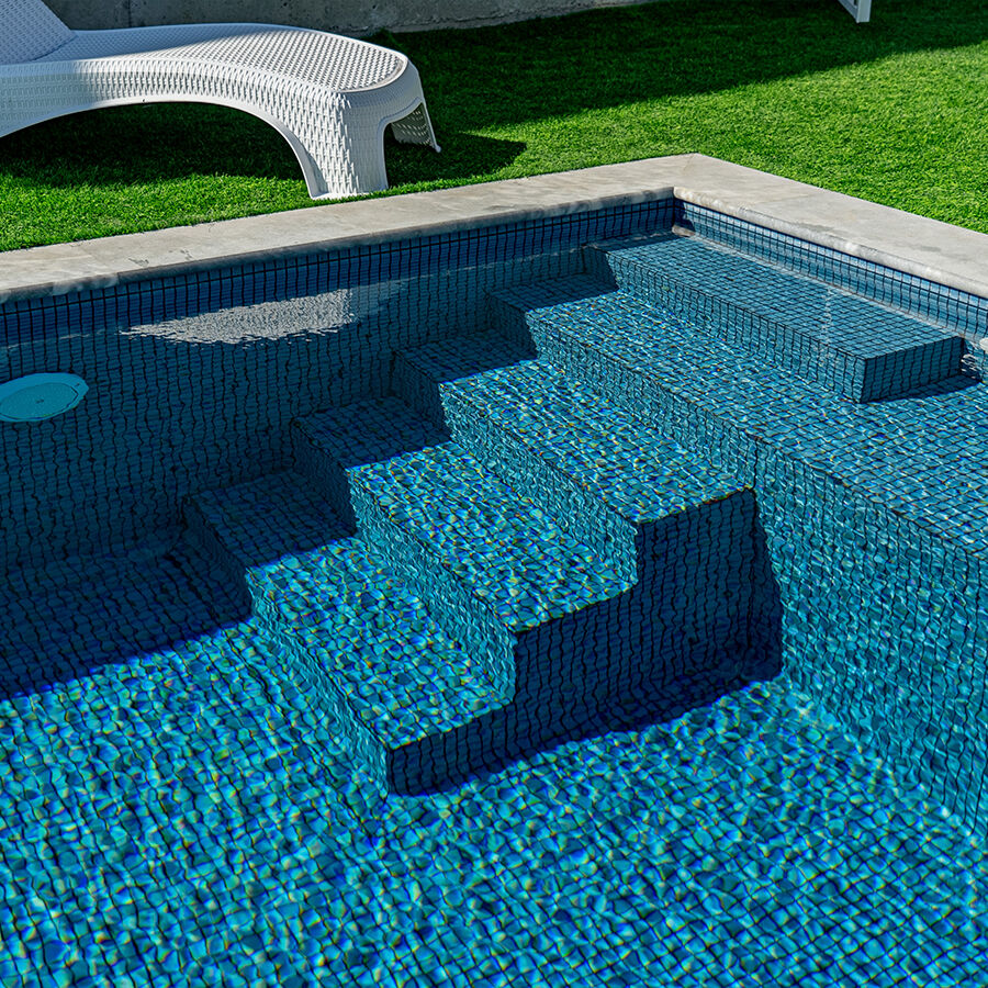 MEMBRANA PVC AQUAPLAN 1,65X25M CERÁMICO MATRIX BLACK BLUE image number null