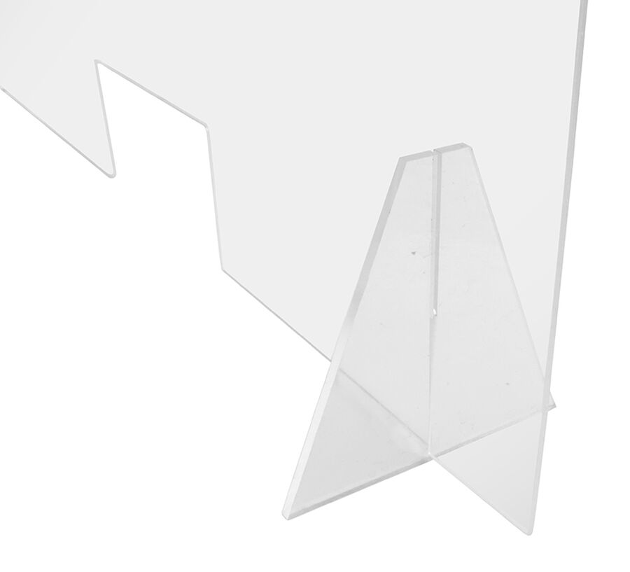 Separador Acrílico 80x58cm 4mm con Abertura Soporte Triangular image number null