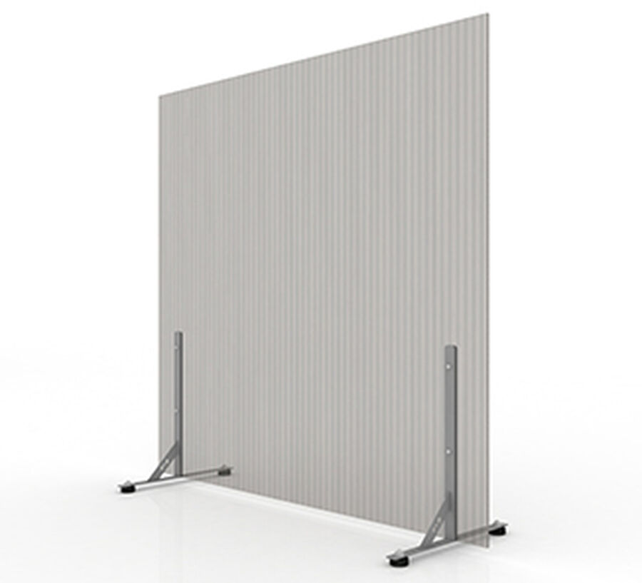 Biombo Premium 2,1x2,0mts Con Topes Gris image number null