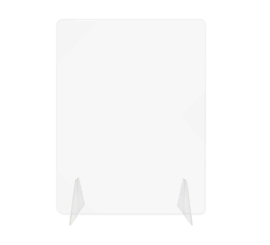 Separador Acrílico 58x80cm 4mm sin Abertura Soporte Triangular image number null