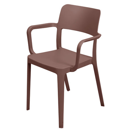 Silla Minimal con Apoya Brazos Terracota image number null