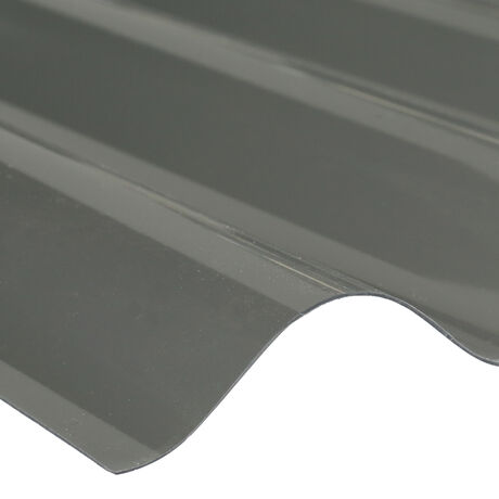 Policarbonato Acanalado No Traslucido 0,7mm Gris Reflectivo 0,81x2m image number null