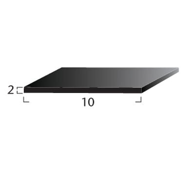 Taco de Apoyo Termopanel 50x2mm Negro 100mts