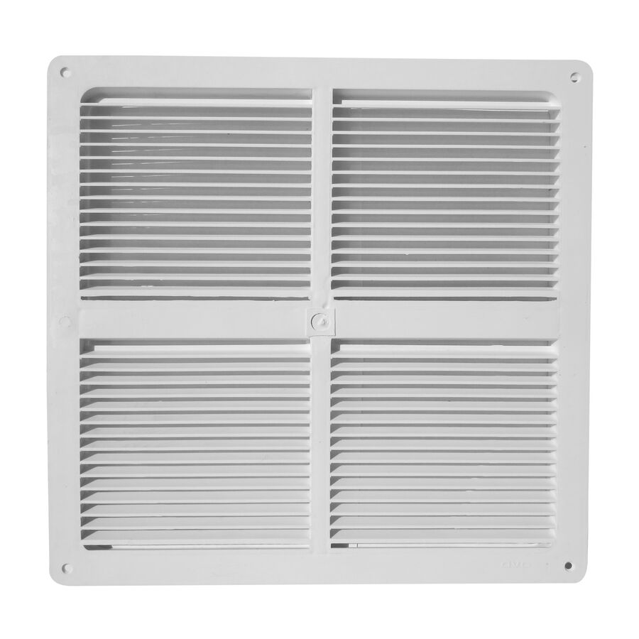 Celosía Ventilación 30x30cm c/Pestaña Blanco 10 un image number null