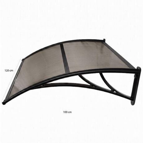 Alero Ultra Policarbonato Curvo Bronce 1,0x1,2mts image number null