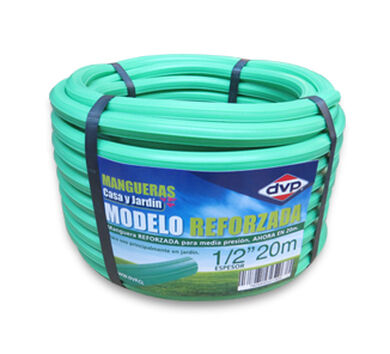 Manguera de Riego 1/2" Reforzada Verde Claro 20mts