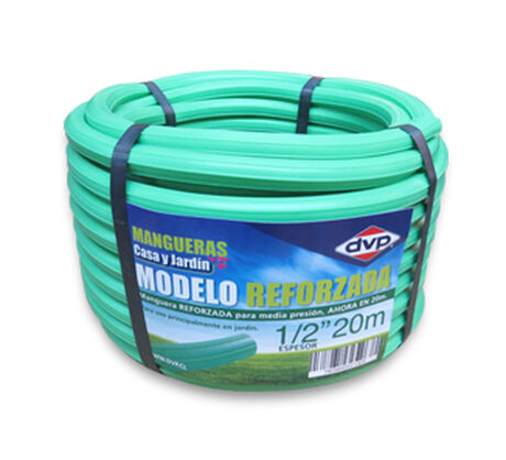 Manguera de Riego 1/2" Reforzada Verde Claro 20mts image number null