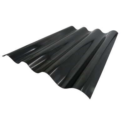 Policarbonato Polionda No Traslucido 0,7mm Negro Mate 0,81x2,5m