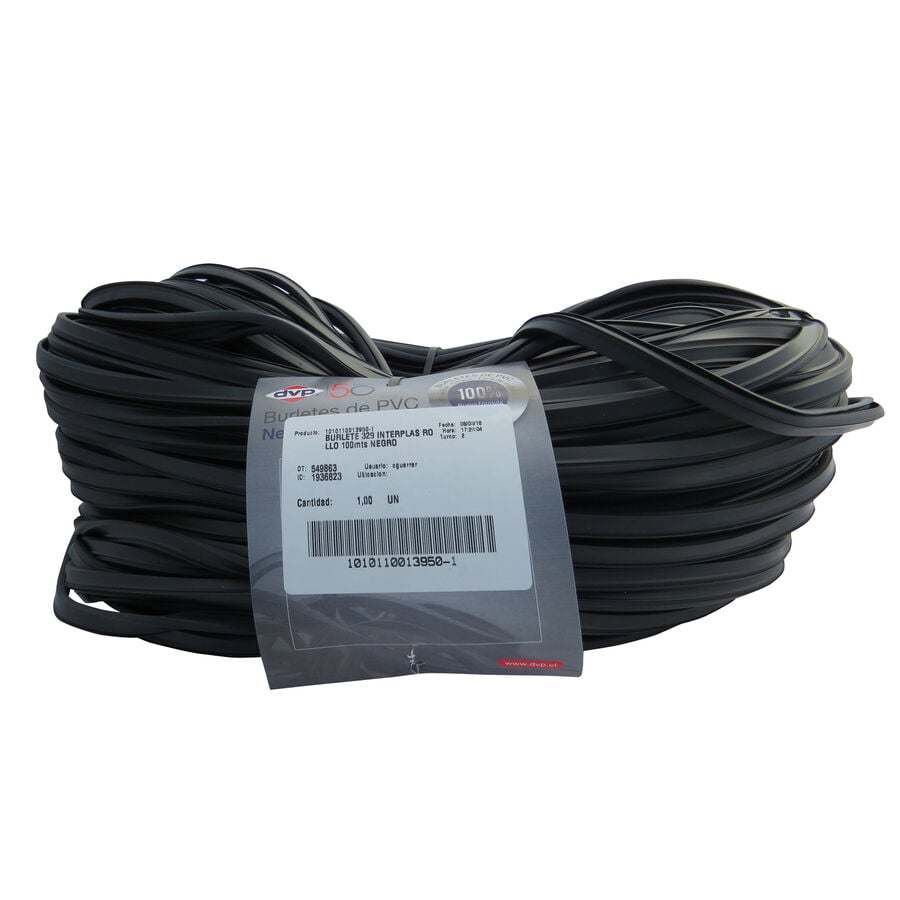 Burlete U 329 Negro 50mts image number null