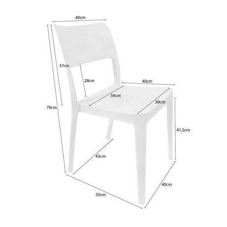 Silla Minimal Blanco image number null