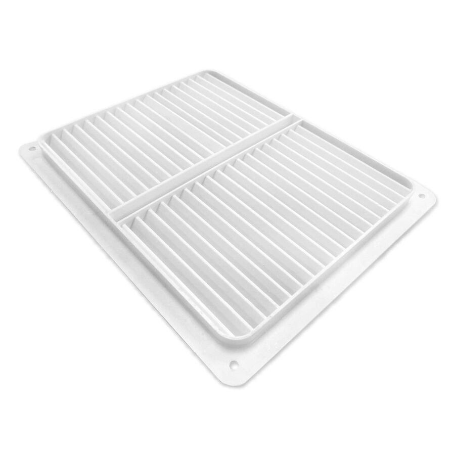 Celosía Ventilación 20x25cm c/Pestaña Blanco image number null