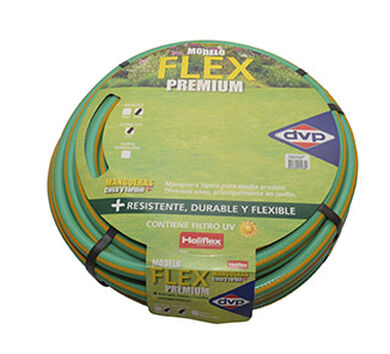 Manguera de Riego 1" Malla Verde con Amarillo 50mts