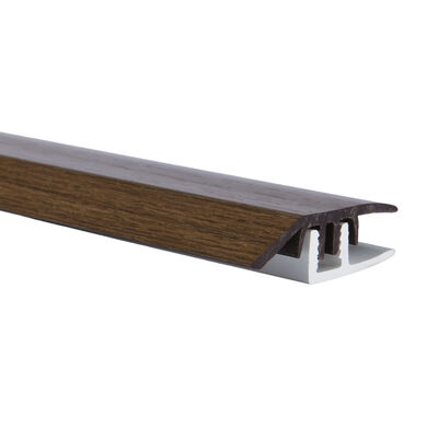 Cubrejunta Desnivel PRO 40x8mm 1mt Brown Oak 1 un