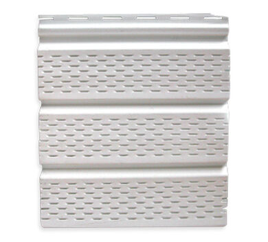 Panel Alero Perforado Siding PVC Blanco 0,3x3,66mts
