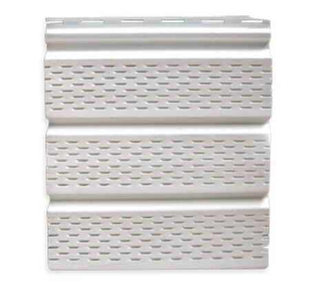 Panel Alero Perforado Siding PVC Blanco 0,3x3,66mts image number null