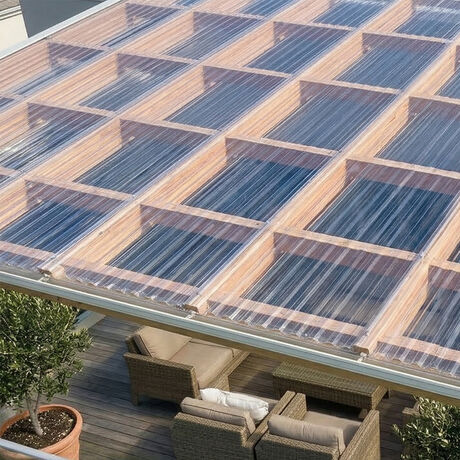 Policarbonato Corrugado Greca 0,5mm Bronce 0,81x3,0mts image number null