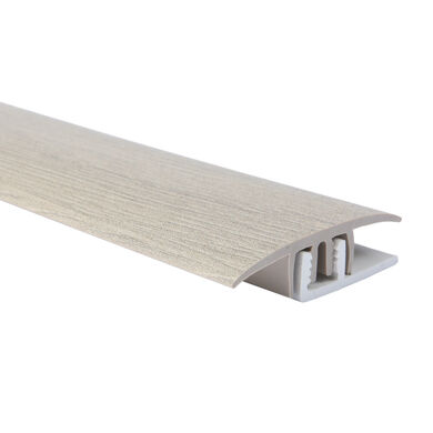 Cubrejunta Plana R&iacute;gida Pro 40x8mm 1mts Gris Avorio 1un