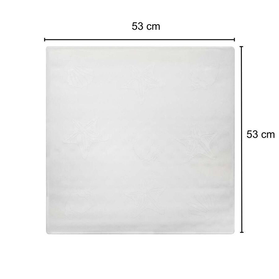 Piso Antideslizante de Baño Microcontrol 53x53cm Blanco image number null