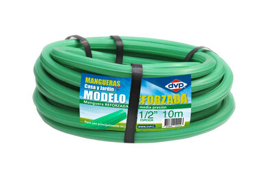 Manguera de Riego 1/2" Reforzada Verde Claro 10mts