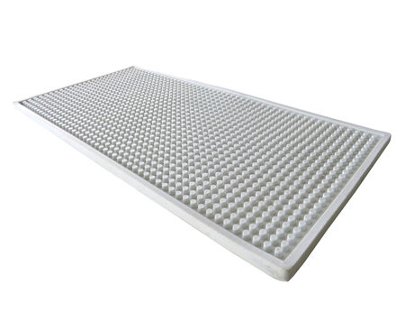 Barmat de PVC 61x29cm Antideslizante Blanco image number null