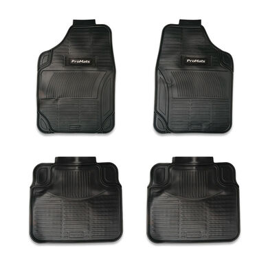 Piso De Goma Para Auto 4 Piezas Ecomats Pro Negro