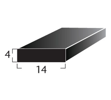 Taco de Apoyo Termopanel 14x14mm Negro 100mts
