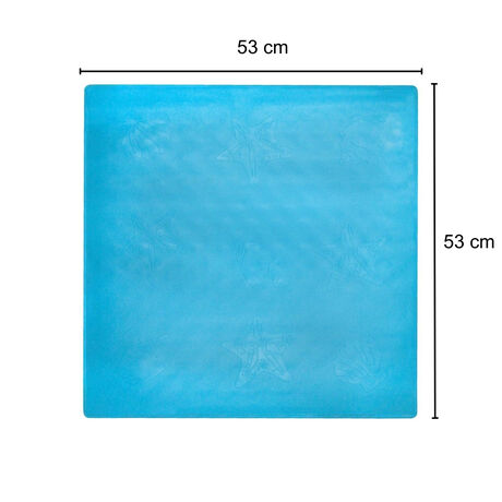 Piso Antideslizante de Baño Microcontrol 53x53cm Azul image number null