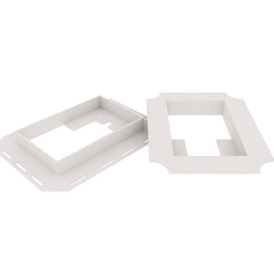 Caja Salida Eléctrica Siding PVC 2"x3" Blanco